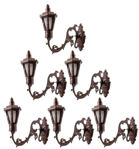 ibasenice 6St Puppenhaus Wandleuchte Laterne Bausatz lampen für puppenstuben puppenhauszubehör Modellbau Beleuchtung leichte Verzierung Zubehör für Miniaturszenen Abs