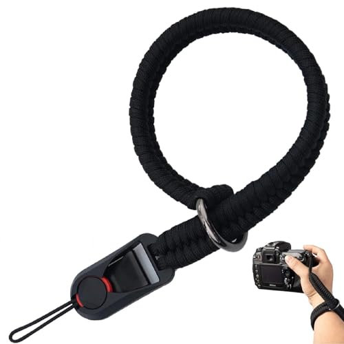 Kamera Handschlaufe mit Schnellverschluss,Camera Wrist Strap,Quick Release Schlaufe Handgelenk,Ultraleichtes Gewicht Paracord,Verstellbarer Kameragurt,Kamera Band für DSLR,für Verschiedene Handgelenke