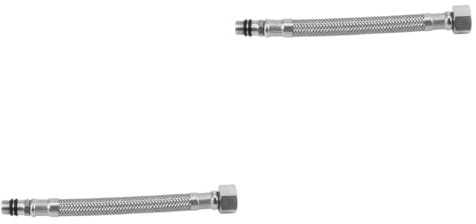 Housoutil 2st Verlängerung Übertragungs Rohr Handbrauseschlauch Extra Langer Brauseschlauch Ersatz Duschschlauch Bidetschlauch Duschschlauch Tauschen Silver Rostfreier Stahl