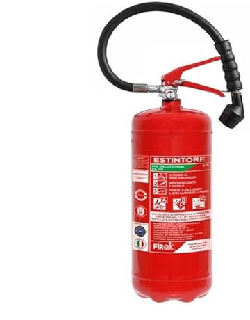 Estintore A Schiuma da 6Lt. Idro Con Staffa 2025 Ideale per Affittacamera B&B Hotel Classe Spegnimento 21A 144B 75F