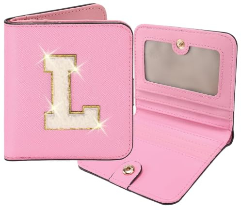 FALAN MULE Geldbörse für Damen klein, Teenager, Mädchen, trendiges Geschenk, personalisierbar, Weihnachten, Geburtstag, Geschenk für Frauen, Freunde, Tochter (L, Rosa)