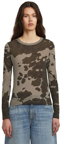 G-STAR RAW AOP Slim r t ls wmn