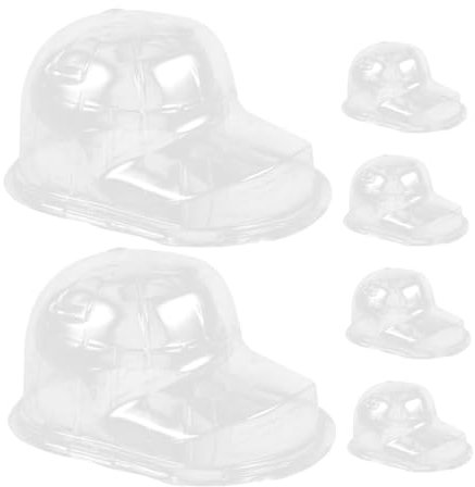 UKCOCO 6pezzi Supporto Per Esposizione Cappelli in Plastica Trasparente Organizer Per Cappelli Da Baseball Protezione Da Polvere e Danni Design Intuitivo e Funzionale Per Uso e