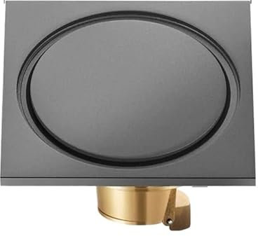TUANZUN Bodenablauf Edelstahl,Duschablauf Geruchshemmende Badewanne, Duschablauf, Boden, Badezimmerzubehör, 10 cm, quadratisch, grau, Bodenablauf, Abfallablauf(E)