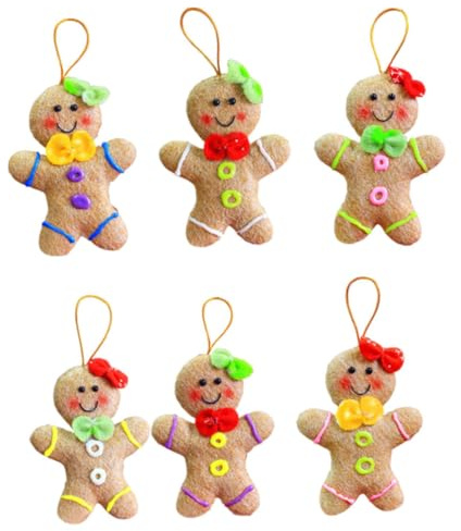 Weihnachtsschmuck, Lebkuchen Mann Ornamente Weihnachtsbaumdekorationen Stil6