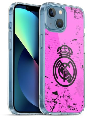 Head Case Designs sous Licence Officielle Real Madrid CF Rose Urbain Coque en Gel [Protection de Qualité Militaire] Compatible avec Apple iPhone 13 Mini Et Compatible avec MagSafe