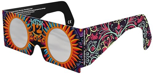 Absolute Eclipse Sonnenfinsternis Brille 2026 zum Sehen der Sonnenfinsternis - ISO 12312-2 - 12. August 2026 - Erwachsene Kinder - EU Hersteller Anerkannt AAS - 55+ Designs