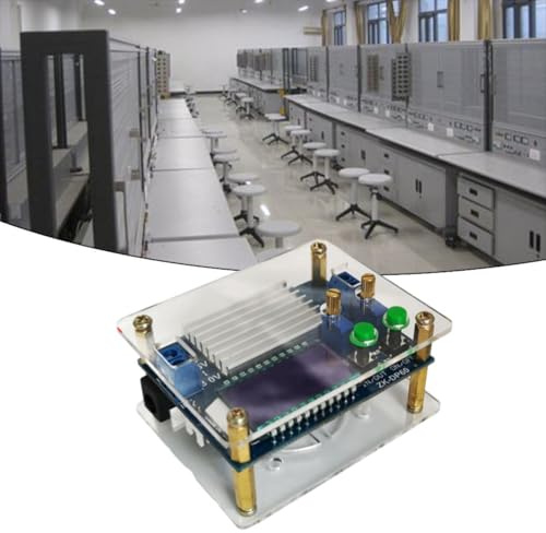 ZYNCUE Einstellbar für Boost-Netzteilmodul mit LCD-Display, 35 W lüfterlos, 05-30 V Ausgang, 0-6 A Strombegrenzung, Potentiometer mit langem Griff zur Spannungsanpassung