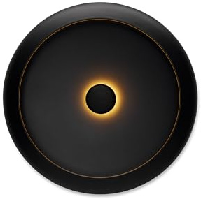 Fatboy Oloha Wandleuchte Innen - Wandlampe Innen - Wandleuchten - Led Innen - Wandbeleuchtung dimmbar - Wandlampen Innen - Lampe Wand - Large - Ø37.5cm - Black