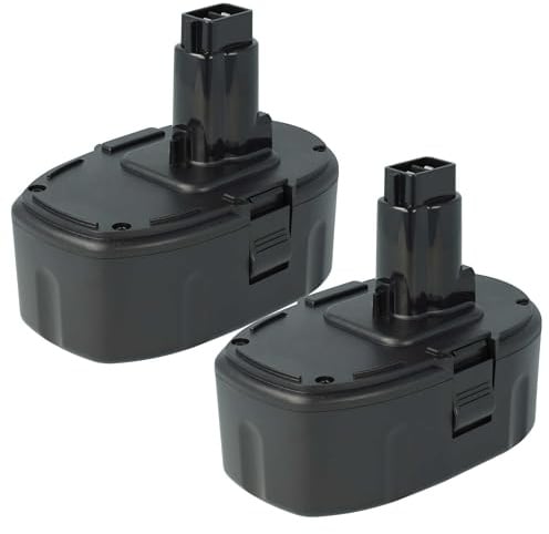 vhbw 2X Akku kompatibel mit Dewalt DC330, DC380N, DC380KB, DC385, DC330KA, DC330K, DC380KA, DC330N Werkzeug (3000 mAh, Li-Ion, 18 V)