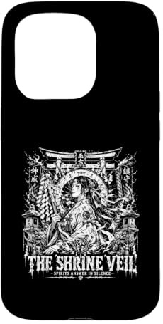 Hülle für iPhone 15 Pro Die japanischen Schrein-Schleiergeister antworten schweigend