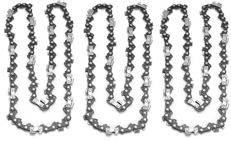 Catena for motosega in metallo duro | Pacco catena for motosega da 10-20 pollici con passo 3/8 for motoseghe elettriche(10inch 40Drive Link)