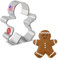 Ann Clark Cookie Cutters Cortador de galletas hombre de jengibre feliz - 7,6 cm