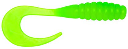 Yum Lures YRTG3171 Ribontail Grub Angelköder, LIM Chartreuse, 7,6 cm
