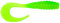 Yum Lures YRTG3171 Ribontail Grub Angelköder, LIM Chartreuse, 7,6 cm