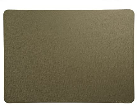 ASA Leder Tischset, PVC, Rough Olive, 46cm