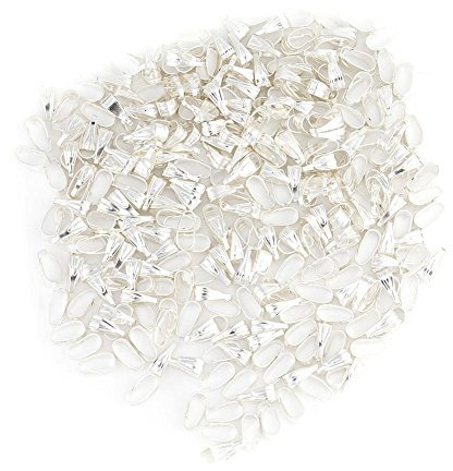 Ganci per ciondoli, 300 pz pizzico clip catenacci In Lega Connettore per Ciondoli Collana Braccialetto Gioielli FAI DA TE Fare Strumenti(Silver)
