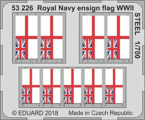 Eduard Photoetch 1:700 - Royal Navy WWII Ensign Flag Steel