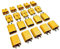 10 Stück (5 Paar) XT30 Premium Stecker Buchse Anschlüsse Goldstecker Goldkontaktstecker Rundstecker für RC Lipo Akku Gelb 30A von Mr.Stecker Modellbau®