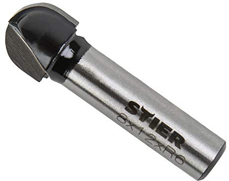 STIER Hohlkehlfräser HM (HW) Ø 12 mm | Schaft Ø 8 mm
