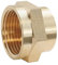 SOMATHERM FOR YOU, Manchon laiton réduit double femelle 26/34-15/21 pour raccordements plomberie, compatible avec tous raccords laiton, étanchéité sur filet ou joint plat