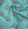 Soimoi Blau Georgette Viskose Stoff Blutter Block Stoff Meterware 42 Zoll breit