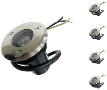 Pack de 5 - Spot Extérieur Encastrable LED IP65 220V Sol 3W 45° - Blanc Chaud 2300K - 3500K - SILAMP