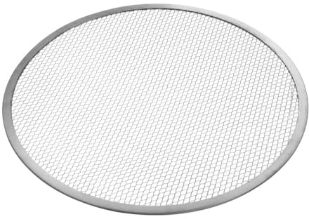 HENDI Pizza Screen, mit Drahtgitterboden, ø25cm, Aluminium | Zur Verwendung in Pizzaöfen, für gleichmäßiges Pizza-Backen, Pizzagitter, Pizzablech, Pizzaschieber