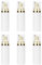 Plastic Airless Pump Bottles,Refillable Lottion Bottle Soap Dispenser for Travel,6PCS(Gold)