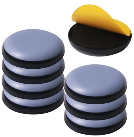 Teflongleiter Selbstklebend Profi Möbelgleiter/Teppichgleiter PTFE Rund&Quadratisch (8, kreisförmig,30mm)
