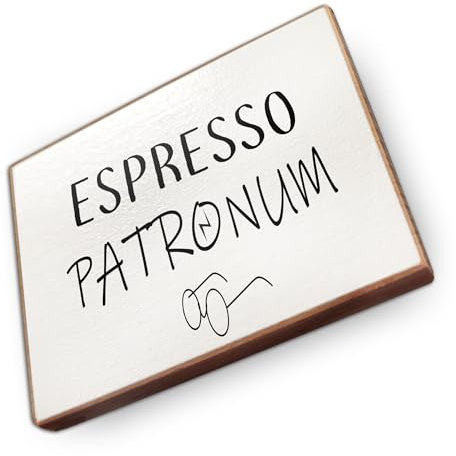 - Kühlschrankmagnet mit Spruch | Handmade aus Buchenholz als tolle Geschenkidee | (Espresso Patronum)