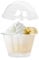 PZ 50 COPPETTE DI PLASTICA TRASPARENTE CC 210 + COPERCHIO IDEALE PER MACEDONIE YOGURT E GELATI PLASTIC CUP FOR ICE CREAM