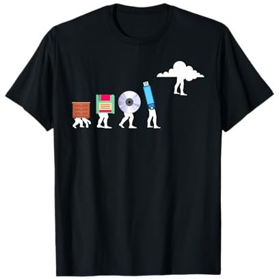 Funny Cloud Evolution Computer Science Programmer Nerd Gift T-Shirt