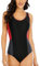 Halcurt Einteilig Sport Schwimmanzug für Damen Badeanzug Racerback Push Up Figurformend Bauchweg