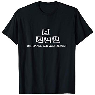 Gamer WASD - Gaming Konsole PC Zocken Videospiel Geschenk T-Shirt