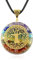 Yoga Orgones 7 Chakra Pendant Tree Of Life,orgonite Necklace Healing Reiki Woman Mediation Gifts(pink Crystal)