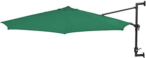 Garden Parasols Canopies Wall-Mounted Paraso for Garden Lawn Garden Outdoorl, 300 Cm Outer Garden Parasol Cover Heavy Duty with Metal Pole Waterproof and UV Protection Function GCSQF210618