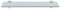 EINFEBEN Glas Wandregal Mattglas, Glasregal mit 8mm ESG Sicherheitsglas und Halterung, perfekt geeignet als Duschregal/Badablage/Glasablage für Bad, Küchen,Balkon, Verschiedene Größen (40x10x0.8 cm)