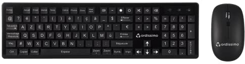 Clavier simplifié et Souris Sans Fil Ordissimo