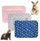 3 Stück Plüschbett für kleine Tiere, warme flauschige Welpen, Fleecedecke, Meerschweinchen, Hamster, Kaninchen, Bettmatte für Kätzchen, Chinchilla, Eichhörnchen, Igel (groß: 48,3 x 30,5 cm, F)