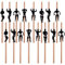 QincLing 18Pcs Muskelmann Papierstrohhalme Rosegold Plastikfrei Trinkhalme Einweg Strohhalme Biologisch Abbaubare Deko Strohhalme JGA 7.7 Zoll für Hochzeiten Party Geburgstag Weihnachten