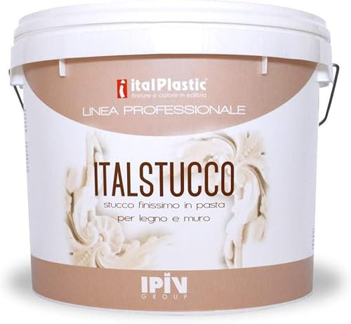 Stucco, Malta,in pasta Bianco. Riempitivo,autoadesivo,extrafine per interni 0,5 Kg