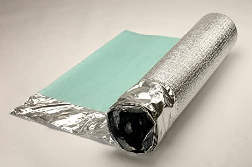 Imperial Studios Comfort Silver Sous-couche acoustique argentée de 3 mm pour parquet en bois ou stratifié avec membrane résistante à l'humidité (dimension du rouleau : 15 ?)