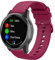 Tyogeephy Silicone Watch Bands for Garmin Vivoactive 4S / Venu 2S / Vivomove 3S, Soft Sport 18mm Quick Release Waterproof Replacement Wristband Strap for Fossil Women's Gen 6 / Gen 5E