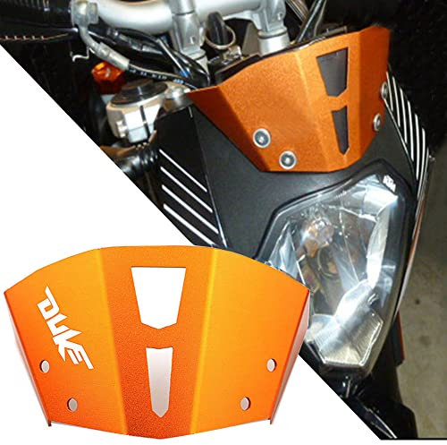 Duke 125 2024 2023 2022 Windschutzscheibe Aluminium Windshield für Duke 125 200 All Years Duke 390 2013 2014 2015 - Orange