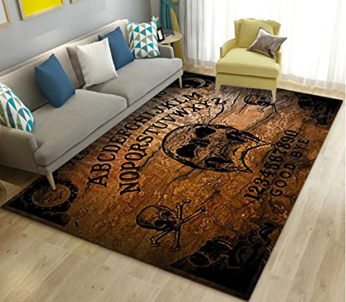 ELYVEN Ouija Tarot Hexerei Gothic Bereich Teppich, Teppich Teppich für Wohnzimmer Schlafzimmer Sofa Fußmatte, Kinder Spielen rutschfeste Fußmatte 40X60cm