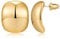 MUYAN Gold Curved Square Chunky Dicke Ohrringe, zierliche Gold Chunky Stud Ohrringe Alltag Leichter Schmuck