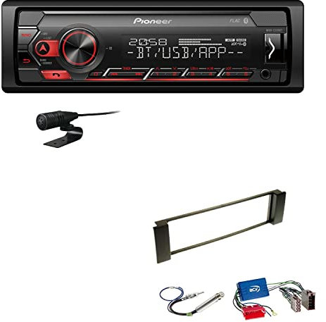 Pioneer MVH-S320BT 1-DIN Bluetooth Autoradio USB FLAC Spotify mit Einbauset passend für Audi A3 Facelift 2000-2003 schwarz