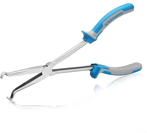 SPEEDWOX Long Reach Hose Grip Pliers 11 Inch Long Reach Ring Nose Plers Spark Plug Removal Pliers Spark Plug Wires Spark Plug Gap Tool Hose Clamp Pliers Automotive Tools Hose Pliers Hose Clamp Tool