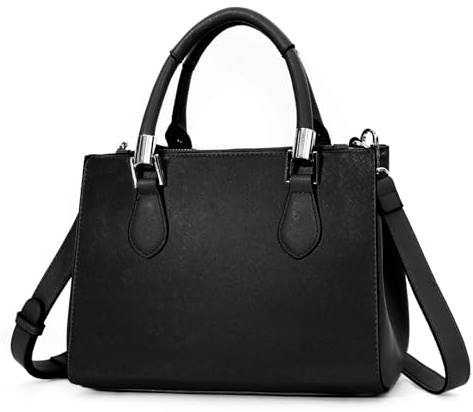 TANTOMI Handtasche Damen, Henkeltaschen, PU Leder Crossbody Tote Handtasche Damen Mittelgroß Mehrere Fächer & Reißverschlüsse, Shopper mit Abnehmbar Schulterriemen